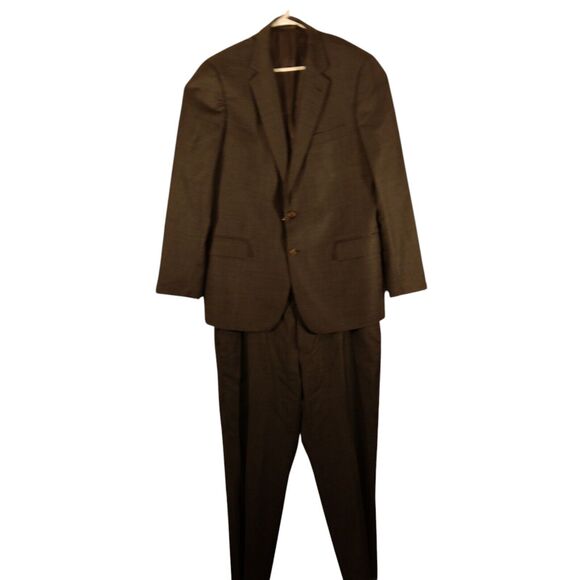 Brooks Brothers suit mens 346 regent fit 45L wool 38x31 gray 2 peice pants blzer - Picture 1 of 16